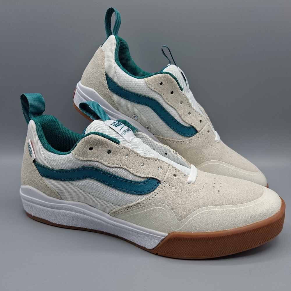 New Vans Ultrarange Pro 2 Marshmallow White Quetzal Green Men's 7.5 = Women's 9